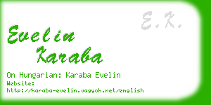 evelin karaba business card